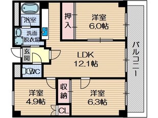 マンション・フォルツーナの物件間取画像